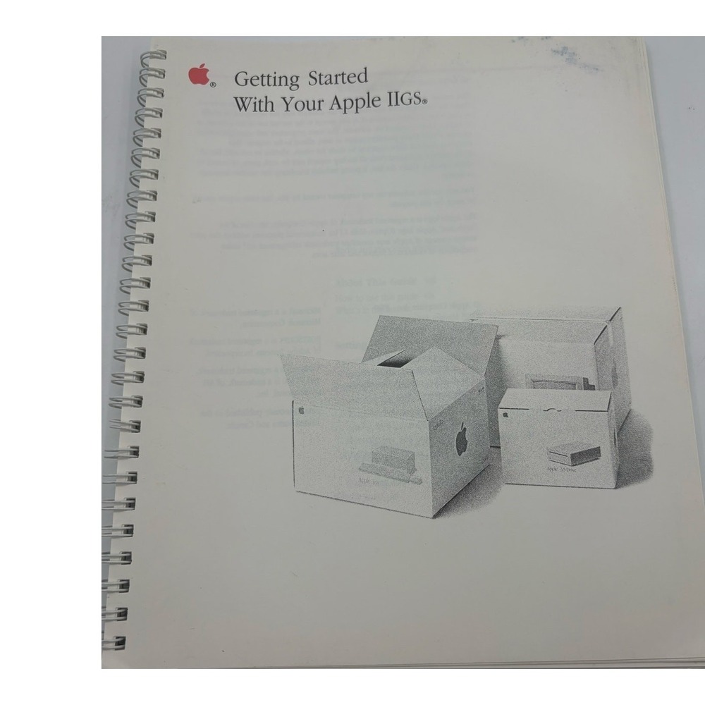Getting‎ Started With Your Apple IIgs Vintage Manual Apple 1989